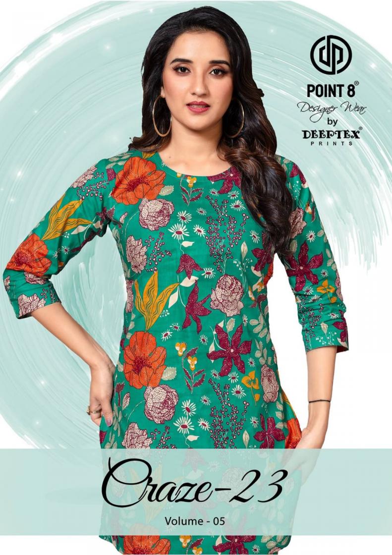 POINT 8 BY DEEPTEX PRINTS CRAZE 23 VOL 5 COTTON FULL STITCH PLUS SIZE CO-ORD ONLINE 