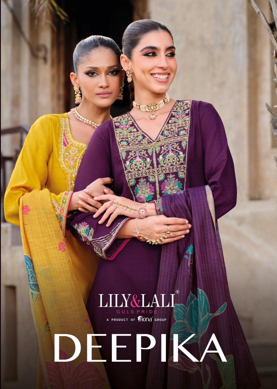 LILY & LALI DEEPIKA EXCLUSIVE SILK READYMADE 3PCS DRESS