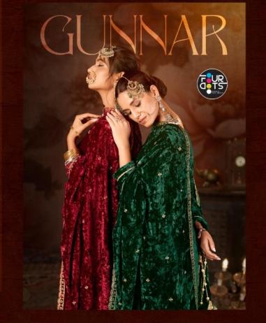 FOURDOTS GUNAAR ELEGANCE MAKHMAL VELVET 3PCS DRESS