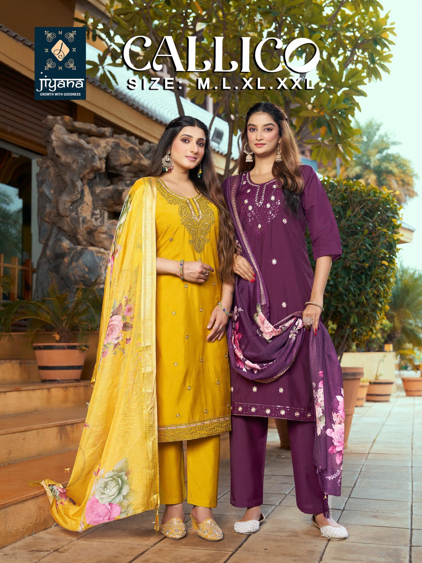 CALLICO BY JIYANA READYMADE ROMAN SILK STYLISH SALWAR KMAEEZ 