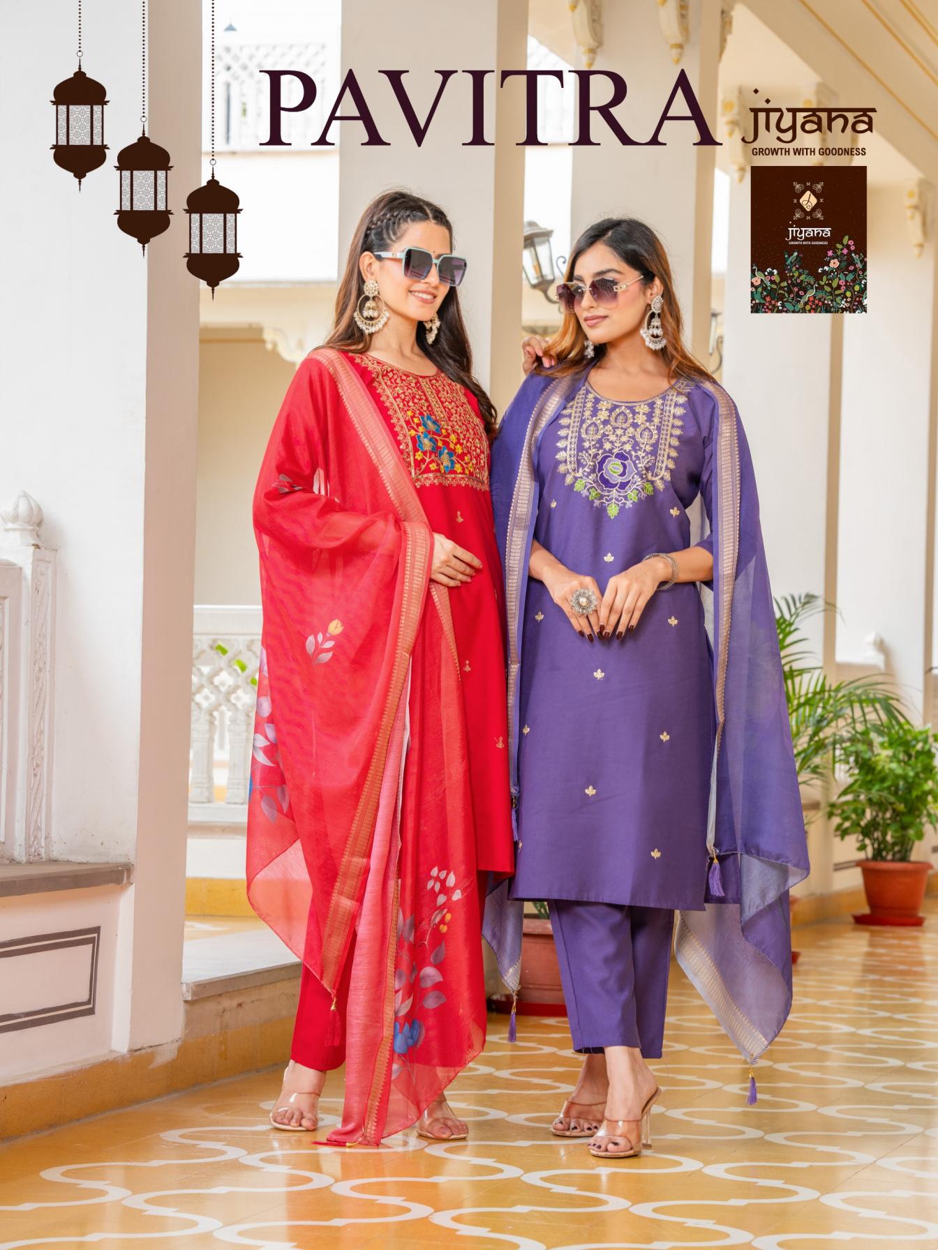 PAVITRA BY JIYANA GADWAL SILK READYNMADE STYLISH SUITS 