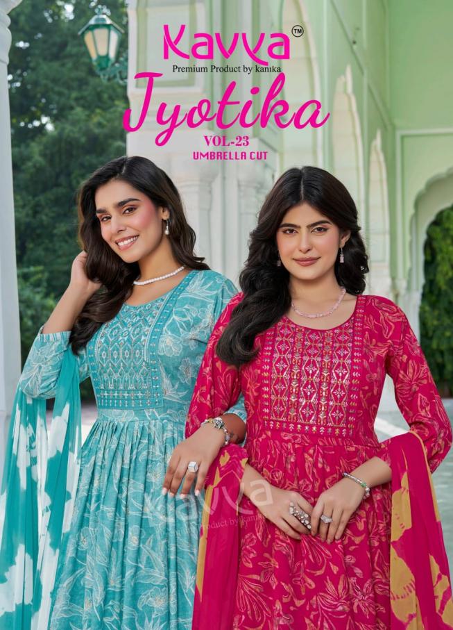 KAVYA JYOTIKA VOL 23 FULL STITCH CAPSULE PRINT TRENDY SUIT FOR WOMENS