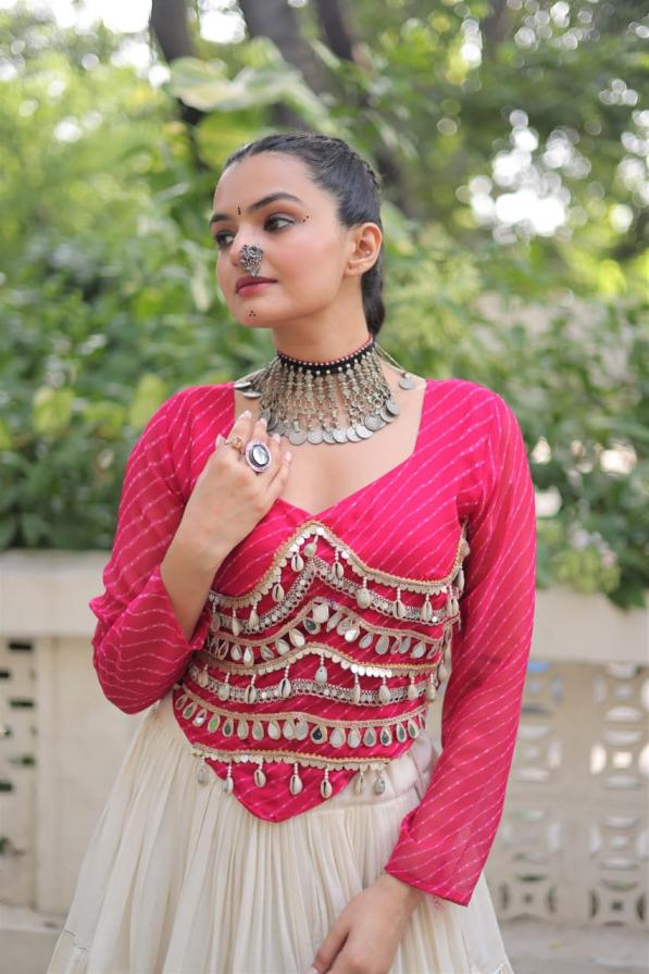 KA 5048 READYMADE KORA COTTON STYLISH NAVRATRI CHANIYA CHOLI ONLINE 