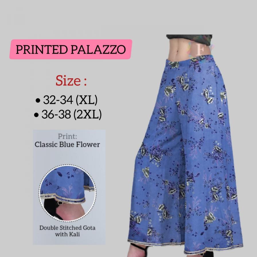 KALIDAAR PRINTED FULL STITCH PRETTY VISCOSE SILK PLAZZO ONLINE 
