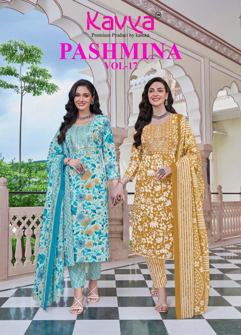 PASHMINA VOL 17 BY KAVYA MALAYSIAN COTTON READYMADE SUIT FOR WOMENS 