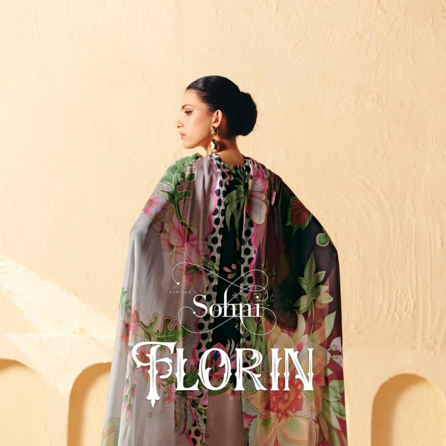 FLORIN VOL 37 BY KIMORA SOHNI MUSLIN UNSTITCH SALWAR KAMEEZ 