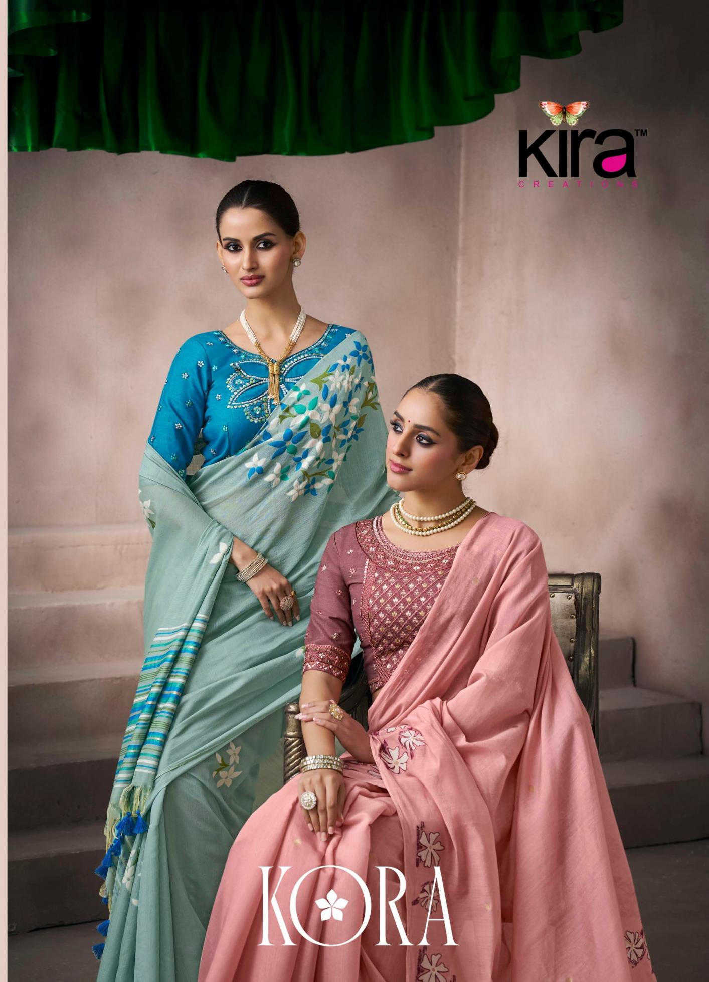 KORA BY KIRA CREATION OCCASION WEAR SAREES 