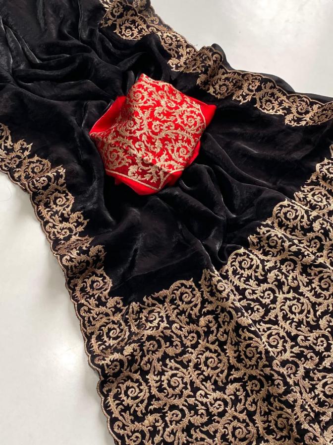 KOMAL UNIQUE FENDY CHIFFON SAREES ONLINE 