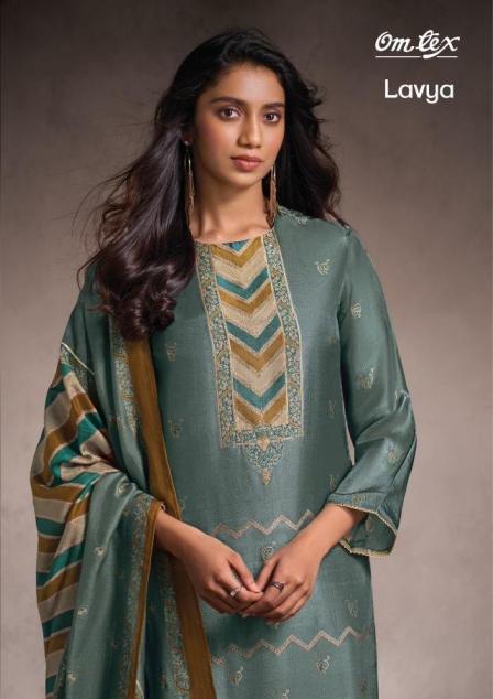 OMTEX LAVYA PRETTY RUBINA SILK JACQUARD SALWAR KAMEEZ 