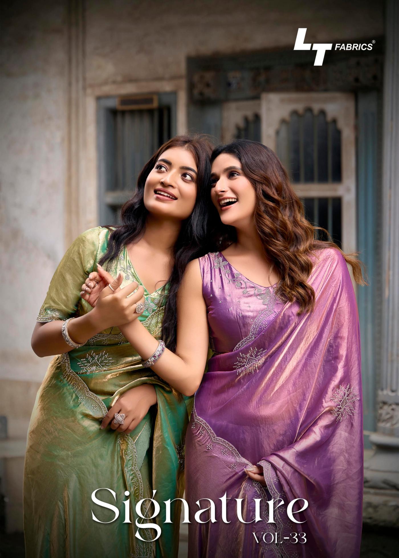 SIGNATUR VOL 33 BY LT FASHION MALAI SILK BEST SAREE WHOLESALER 