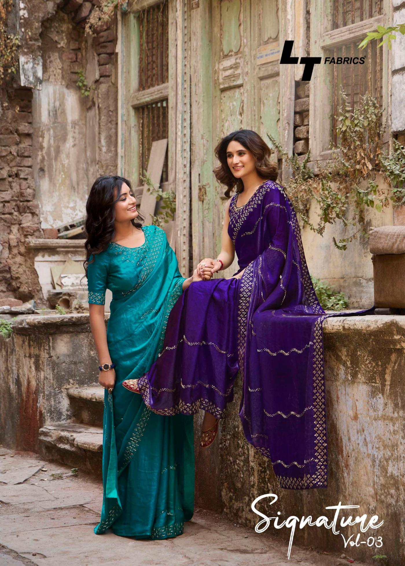 SIGNATURE VOL 3 BY LT FASHION MALAI SILK TRADITIONAL SAREES ONLINE 