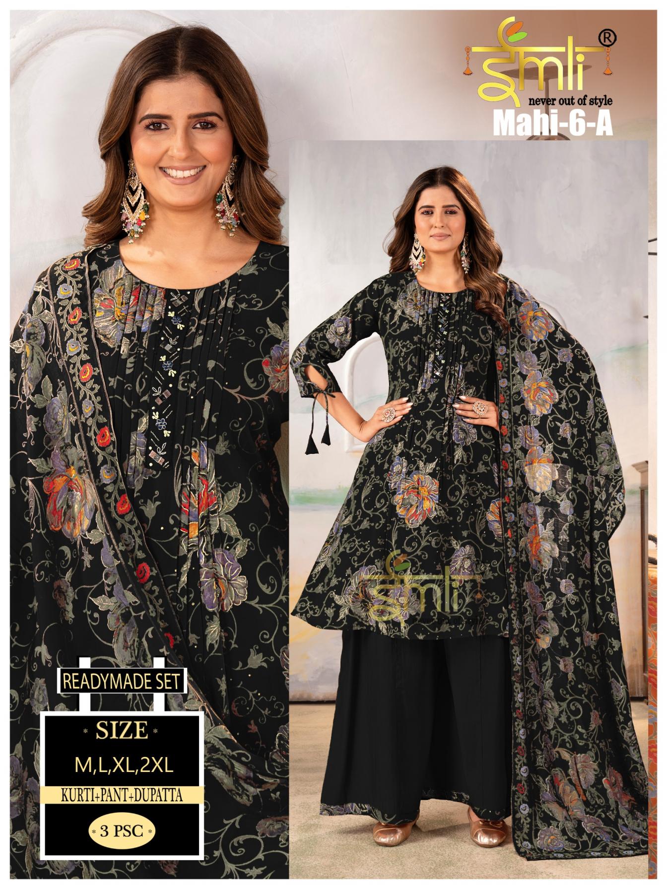 EMLI MAHI VOL 6 A-B FULL STITCH UNIQUE MUL CHANDERI PLAZZO SUITS 