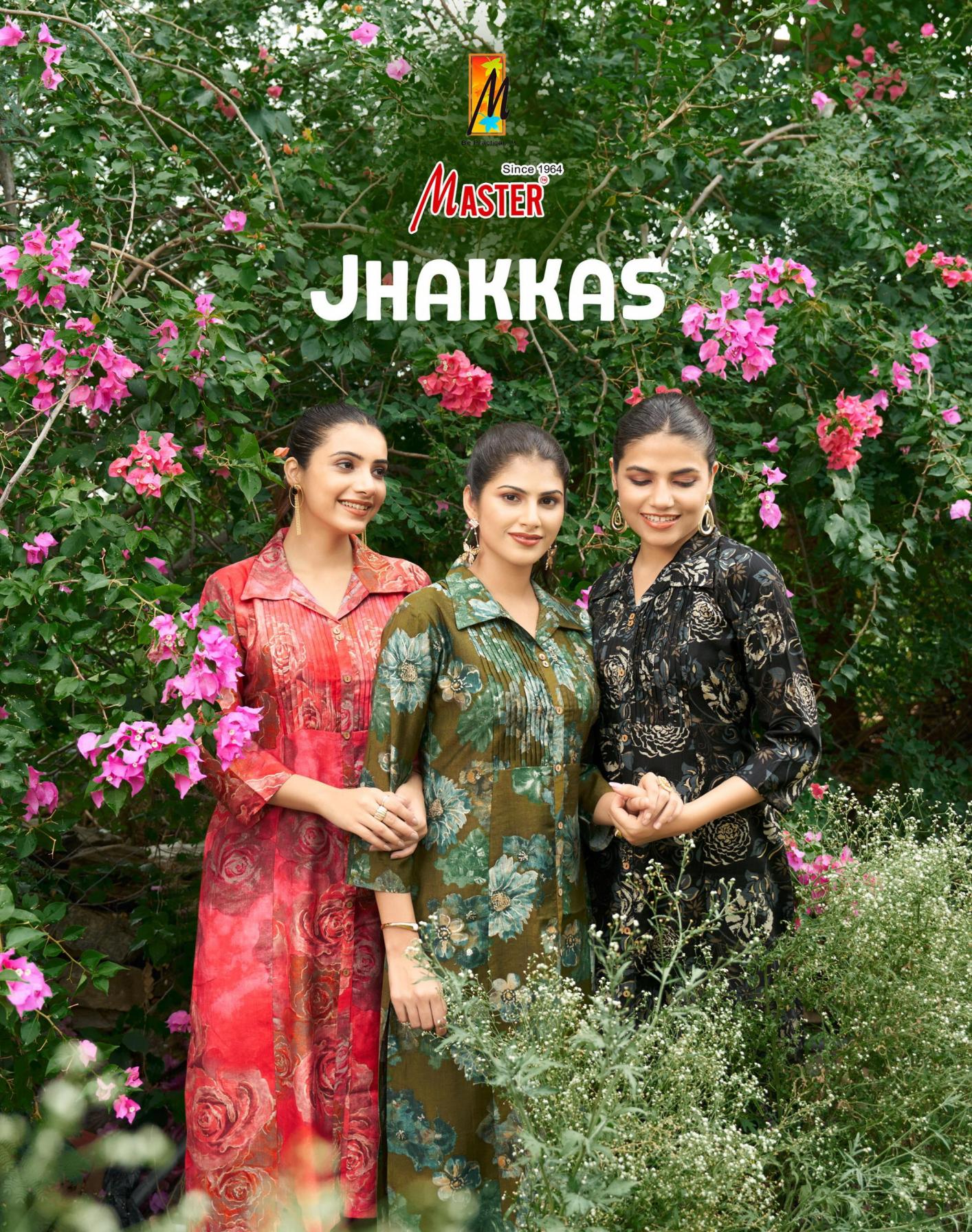 JHAKKAS BY MASTER READYMADE FANCY VERTICAN PRINT CO-ORD FOR GIRLS  