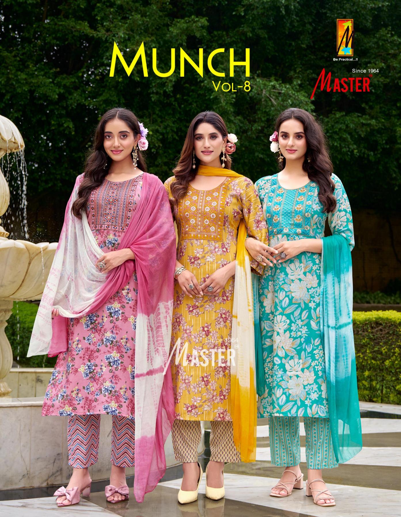 MUNCH VOL 8 BY MASTER FULLY STITCH CAPSULE PRINT 3PCS DRESS