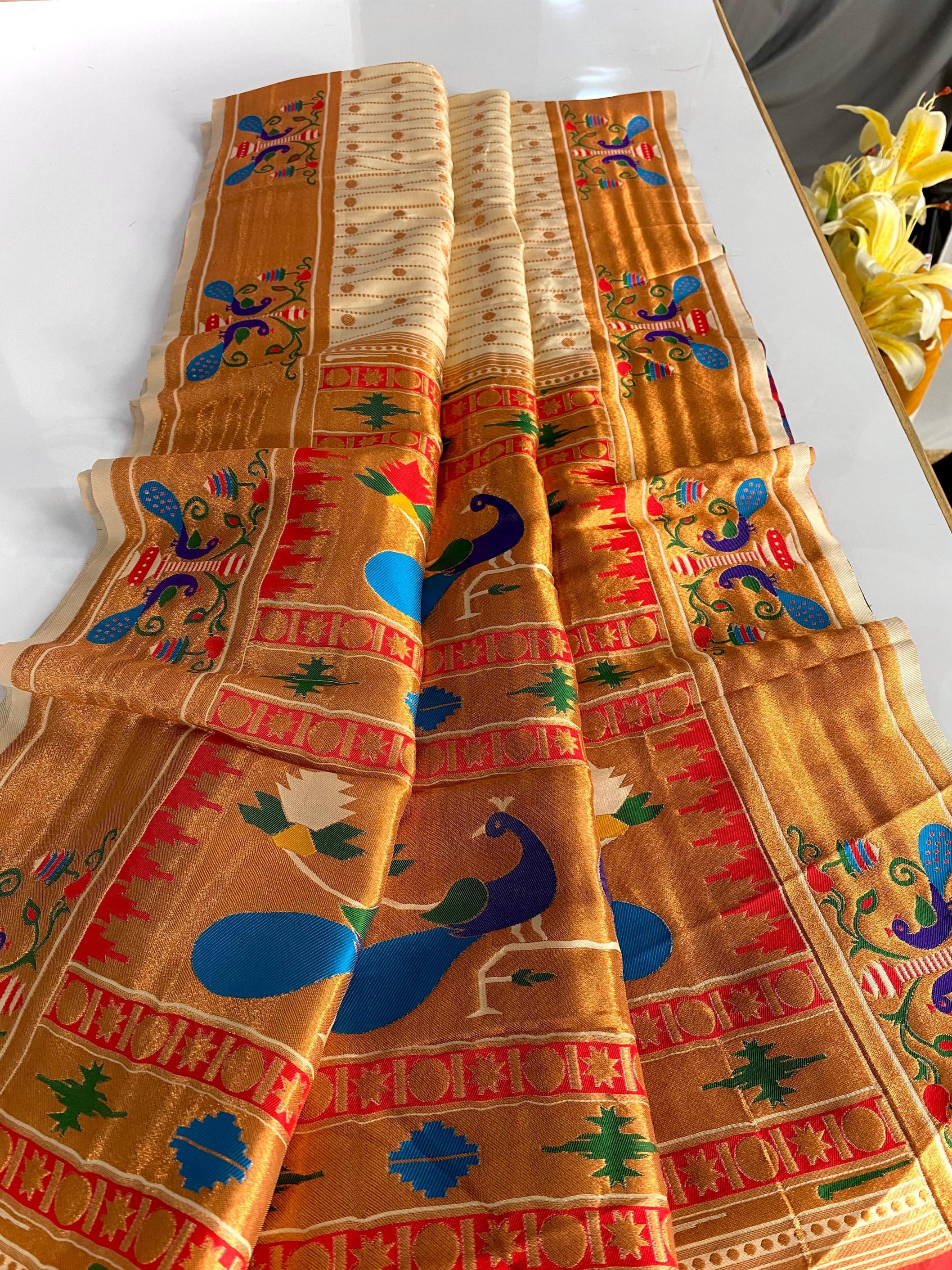 MIHIRA STYLISH LOOK SOFT PAITHANI SILK SAREES ONLINE