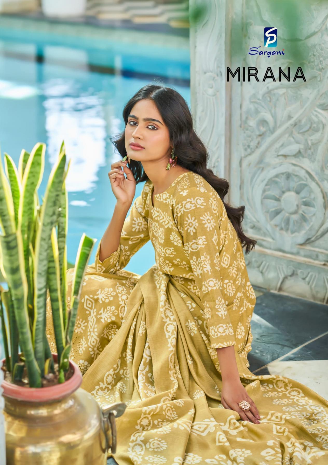 SARGAM PRINTS MIRANA VISCOSE MODAL MUSLIN PRETTY DRESS MATERIALS 