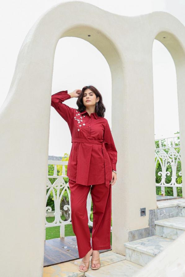 MODERN PATTERN UNIQUE READYMADE COTTON COMBO CO-ORD SET