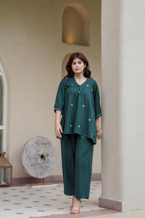 MODERN READYMADE FANCY PATTERN COTTON COMBO CO-ORD SETS 