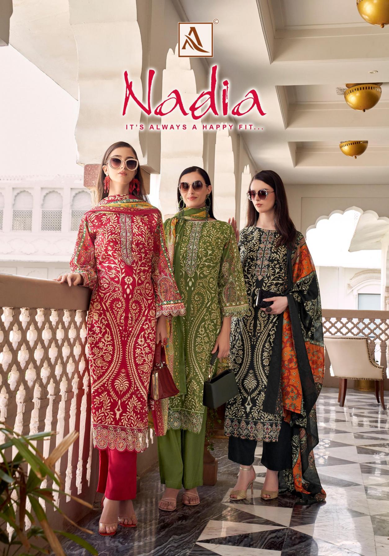 ALOK NADIA COTTON DAILY WEAR PAKISTANI 3PCS DRESS