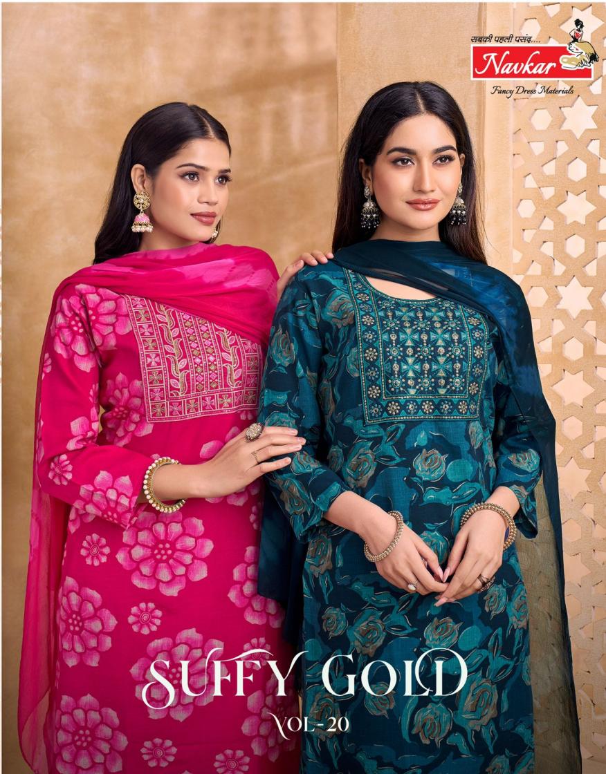 SUFFY GOLD VOL 20 BY NAVKAR CAPSULE PRETTY READYMADE SUIT FOR GIRLS 