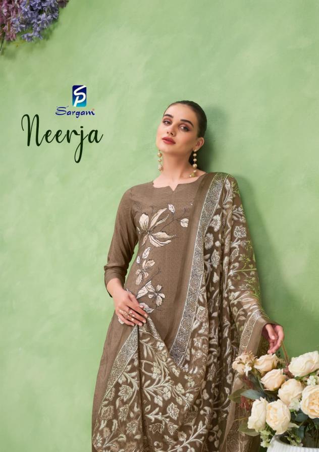 SARGAM PRINTS NEERJA BEMBERG MUSLIN STYLISH SUIT FOR WOMENS 