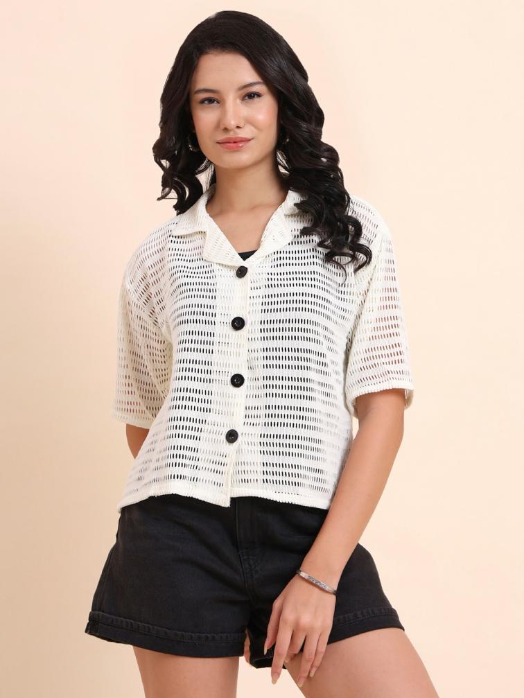OCEAN VOL 11 AMAZING READYMADE POLY COTTON BOXY SHIRT