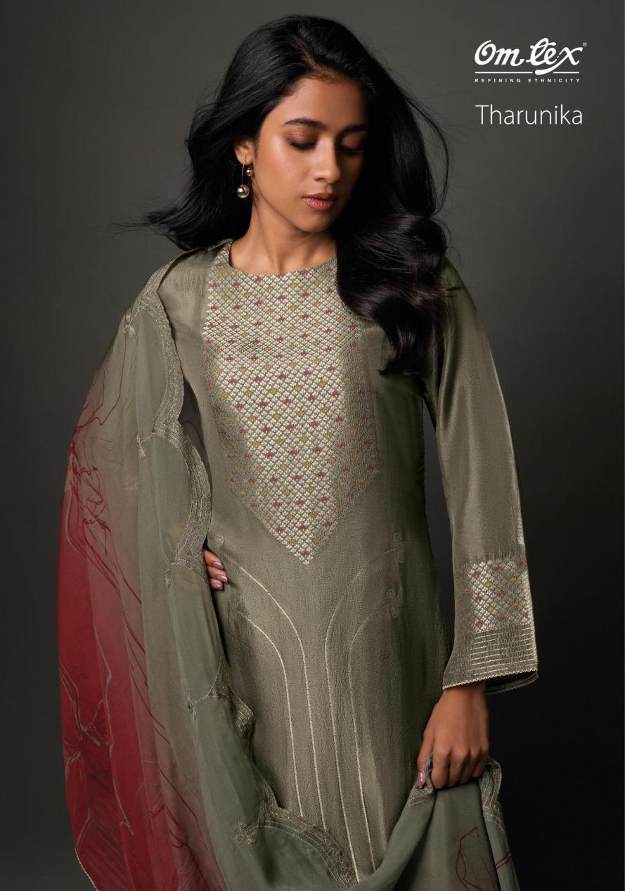 THARUNIKA BY OM TEX OLIVIA SILK JACQUARD PRETTY LOOK SUITS 