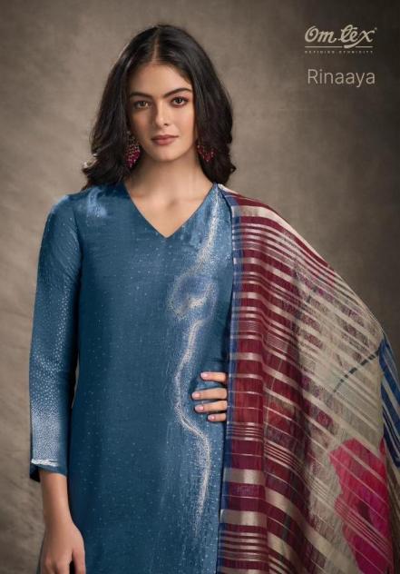RINAAYA BY OMTEX RUBINA SILK JACQUARD STYLISH DRESS MATERIALS 