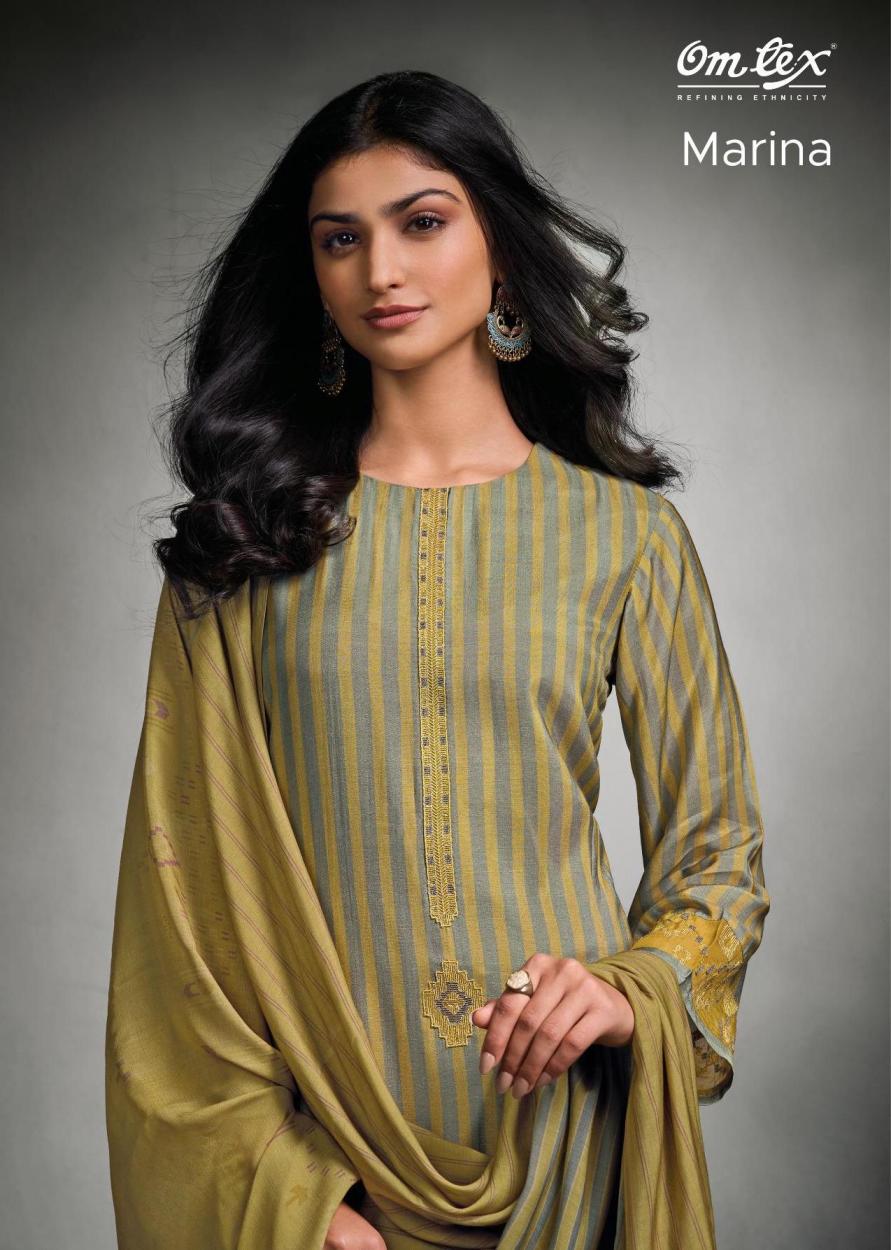 MARINA BY OMTEX PAKIZA SILK STYLISH SUIT FOR GIRLS 