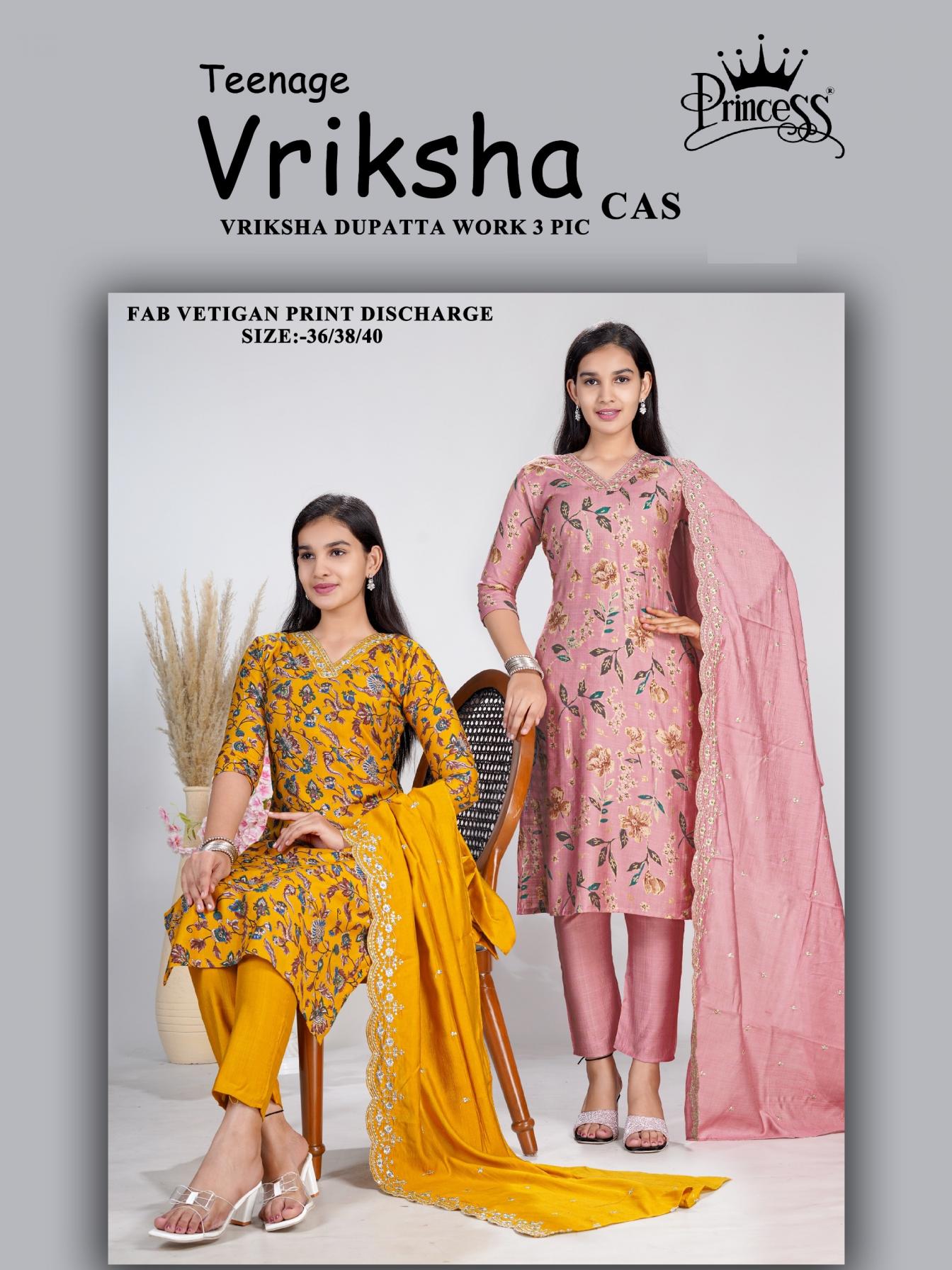 TEENAGE VRIKSHA CAS BY PRINCESS FULL STITCH VETIGAN 3PCS DRESS