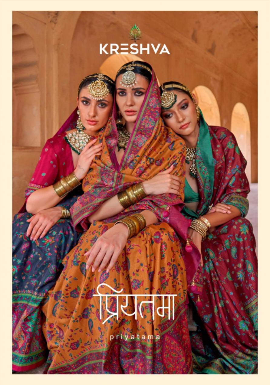 KRESHVA PRIYATAMA TRADITIONAL SILK SAREE WHOLESALER 