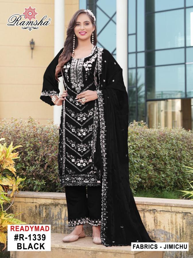 RAMSHA R 1339 NX JIMI CHU FULLY STITCH FESTIVE PAKISTANI DRESS