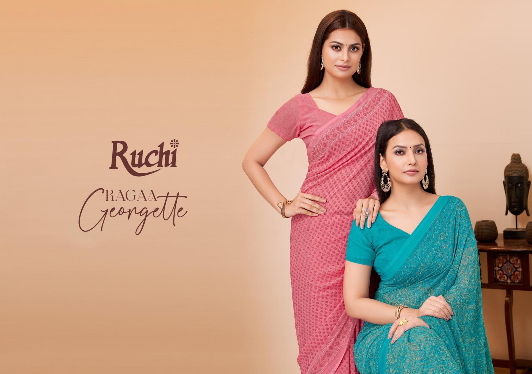 RUCHI RAGAA GEORGETTE VOL 20 AMAZNG PRINTED SAREES 