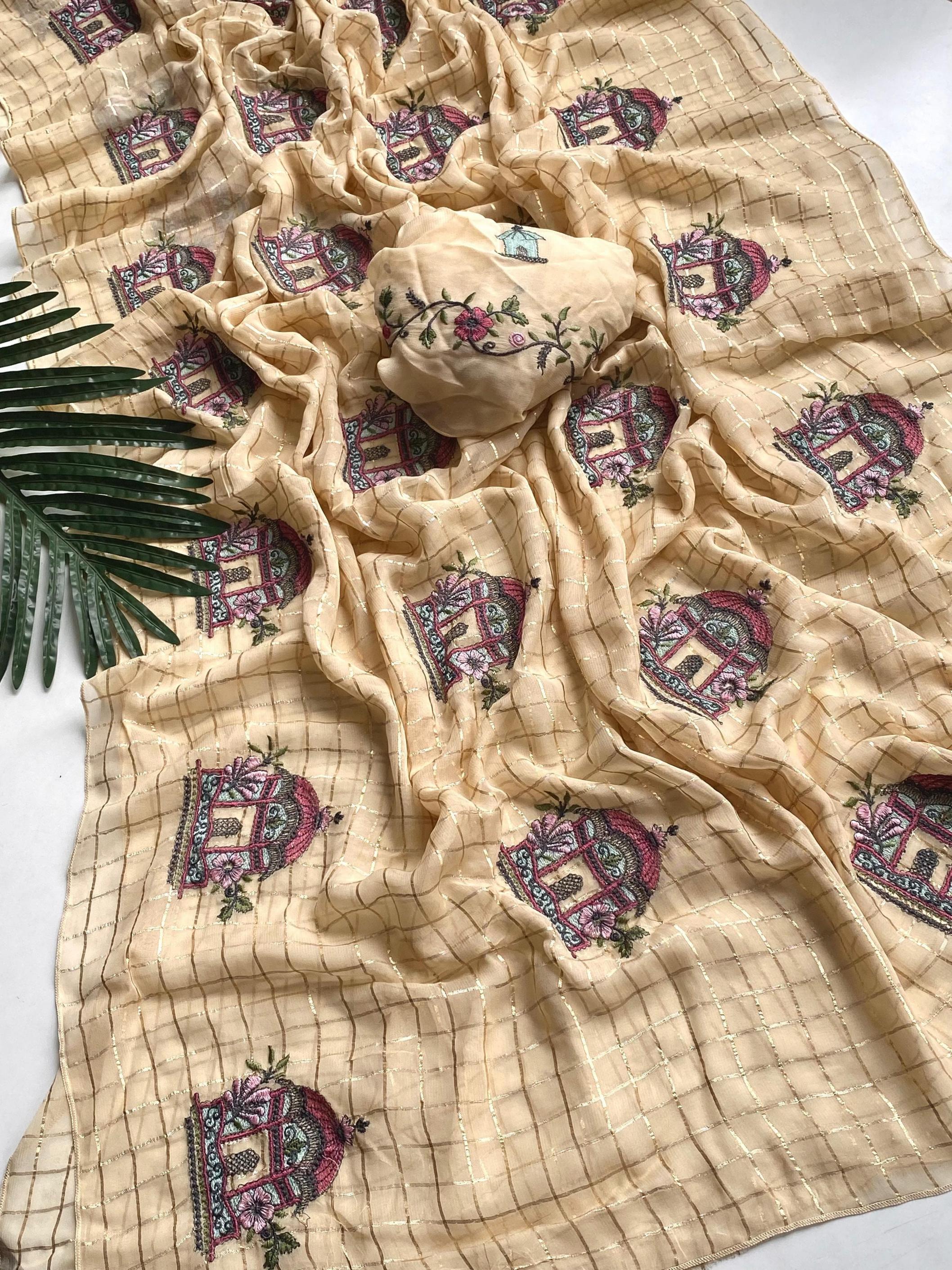 RAJNIWAS AMAZING GEORGETTE SAREE ONLINE 