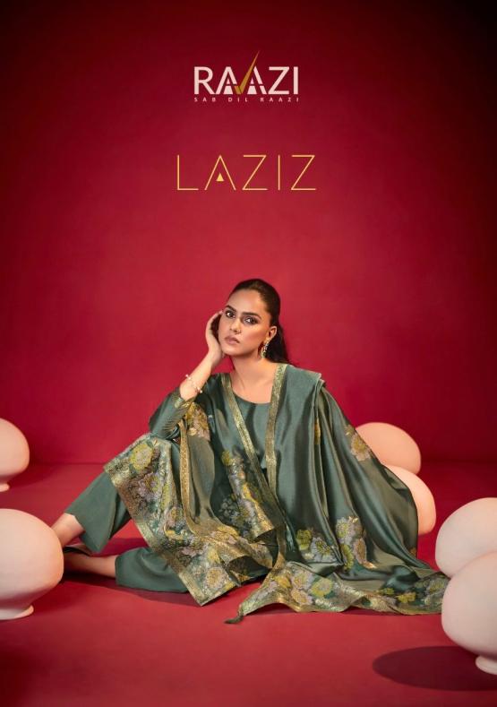 LAZIZ BY RAMA FASHIONS RAAZI BEMBERG WOVEN SILK JACQUARD FANCY DRESS
