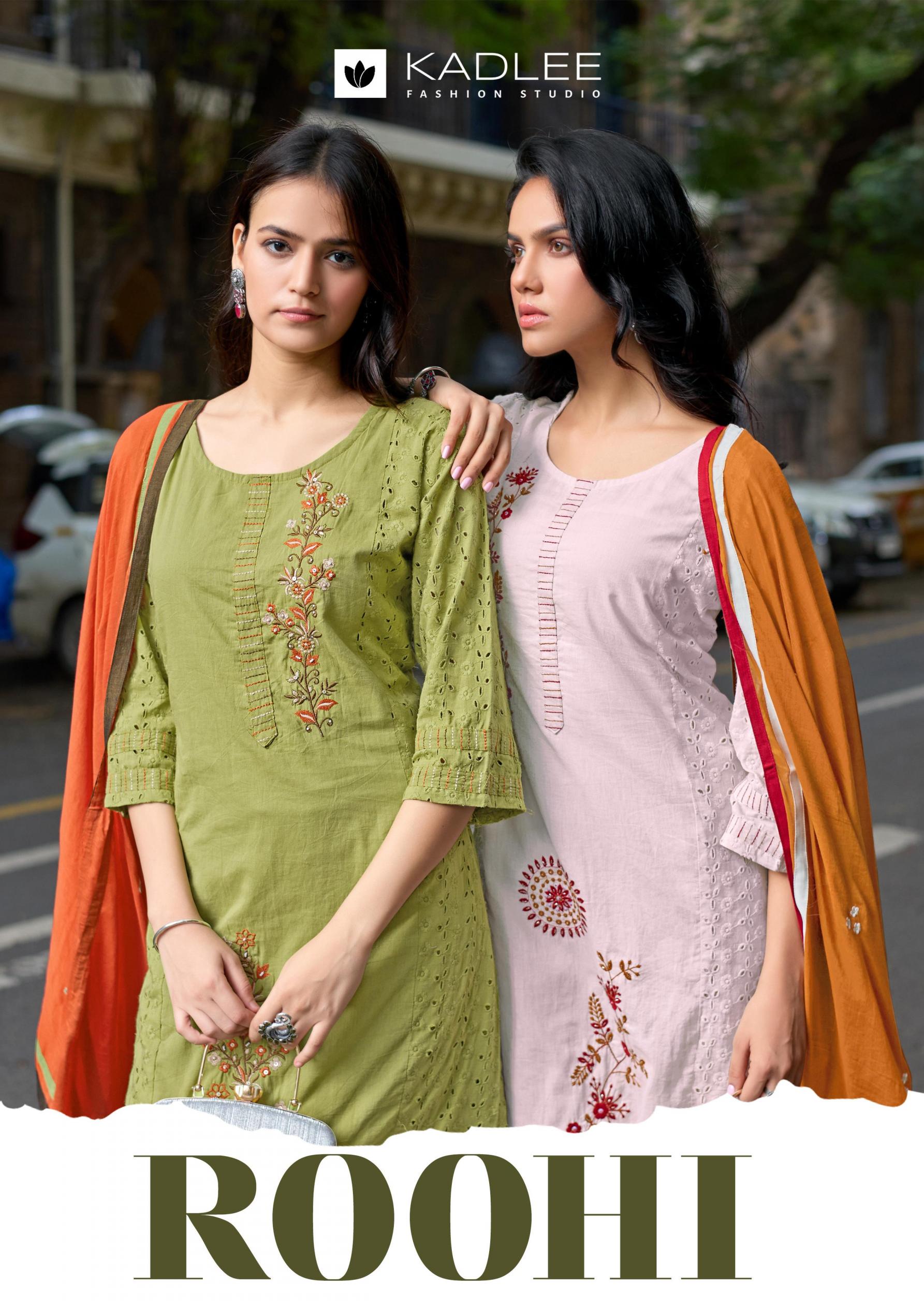 KADLEE ROOHI READYMADE SHIFLI COTTON SALWAR KAMEEZ 