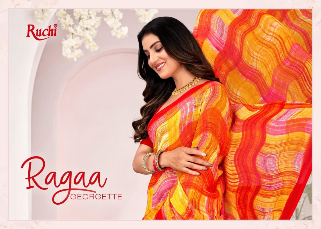 RAGAA GEORGETTE VOL 18 BY RUCHI GEORGETTE FANCY SAREES 
