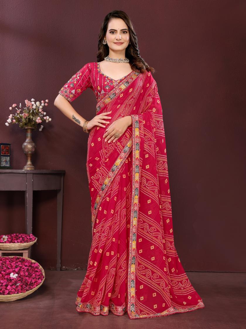 SAIYAARA GEORGETTE PRINT SHOP TRENDY SAREE ONLINE 