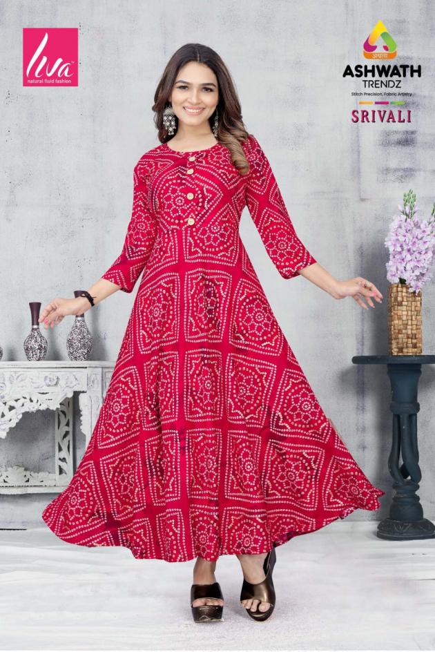 ASHWATH TRENDZ SANA RAYON COMBO SET READYMADE KURTIS 