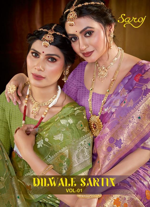 Dilwale satin silk Saroj vol.1 Satin silk saree