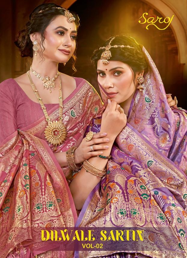 Dilwale satin silk Saroj vol.2 Satin silk saree