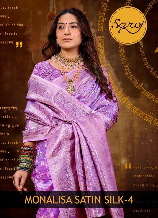 Monalisa Satin silk Saroj vol.4 Satin silk saree