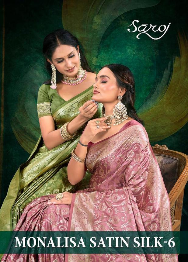 Monalisa Satin silk Saroj vol.6 Satin silk saree