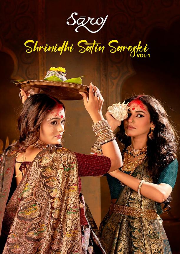 Shrinidhi satin saroski Saroj  vol.1 satin silk saree