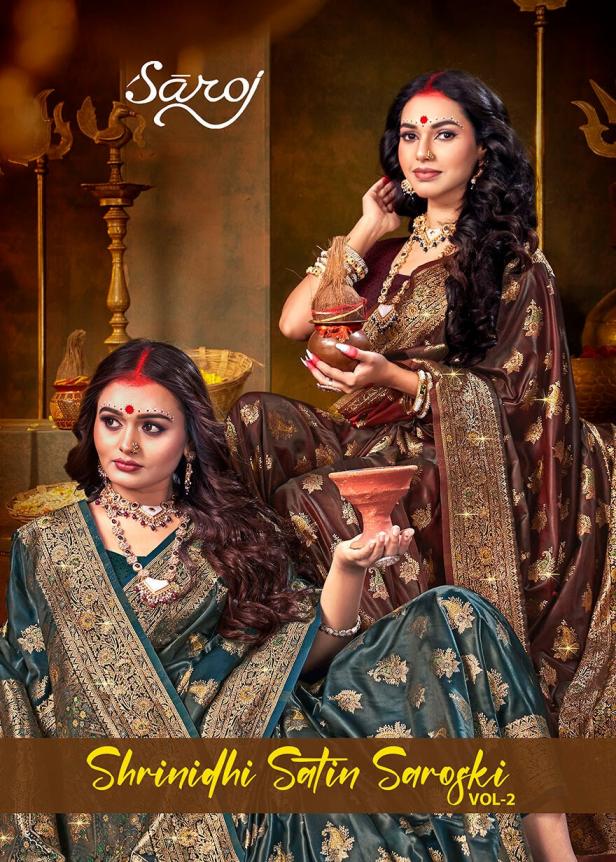 Shrinidhi satin saroski Saroj vol.2 satin silk saree