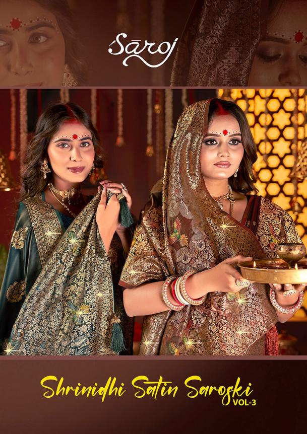 Shrinidhi satin saroski Saroj vol.3 satin silk saree