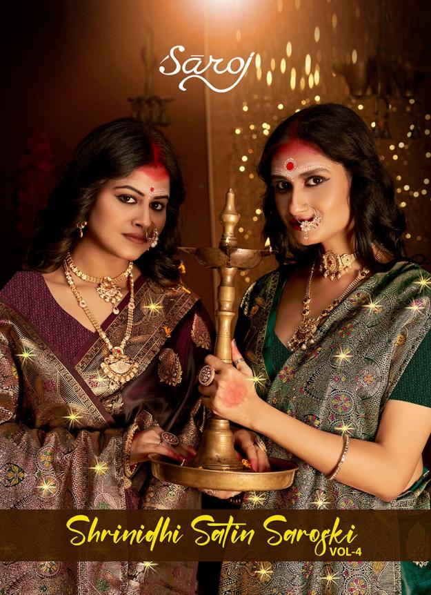 Shrinidhi satin saroski Saroj vol.4 satin silk saree