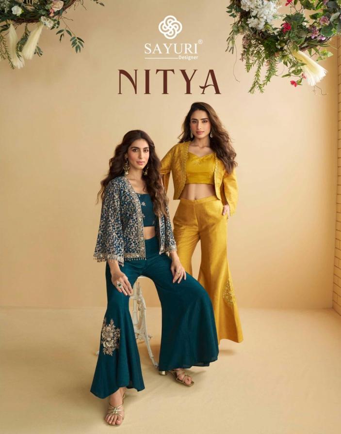 NITYA BY SAYURI DESIGNER FULL STITCH SILK GEORGETTE STYLISH WESTERN DRESS