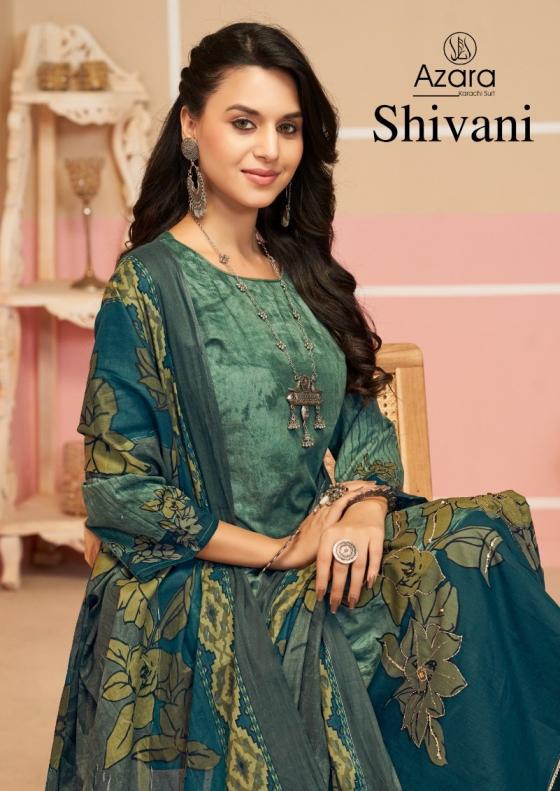 AZARA RADHIKA FASHION SHIVANI PRETTY LAWN COTTON 3PCS DRESS