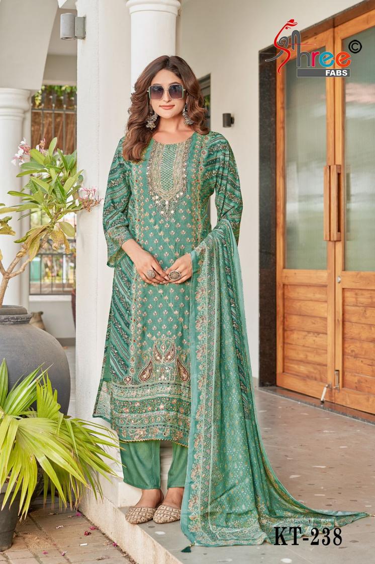 KT 238 BY SHREE FAB VISCOSE MUSLIN PAKISTANI DRESS FOR WOMENS 